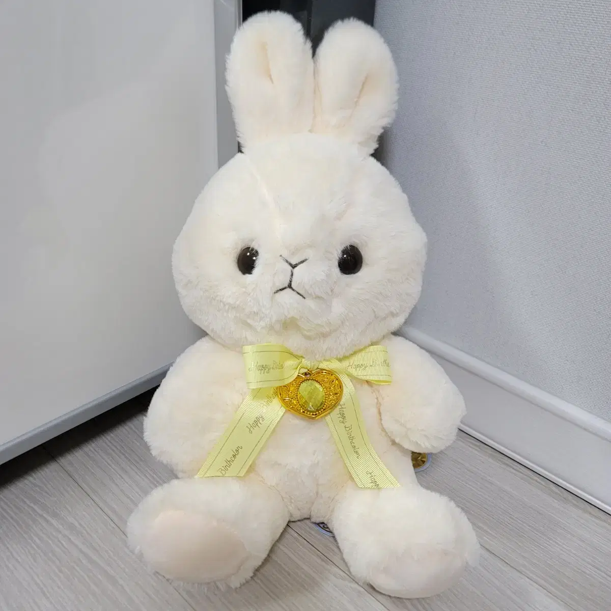 해피버스 컬러 래빗 11월 옐로우 토파즈 28cm 생일 토끼 인형